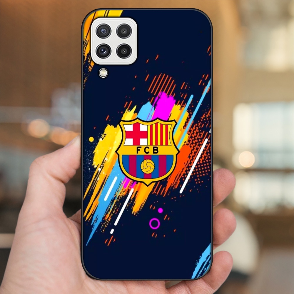 Ốp lưng Samsung A22 4G, A22 5G viền đen in hình Barcelona Barca