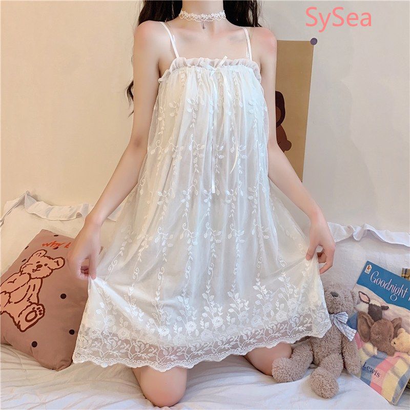 Đồ Ngủ Hai Dây Với Thiết Kế Phối Ren Quyến Rũ Cho Nữ