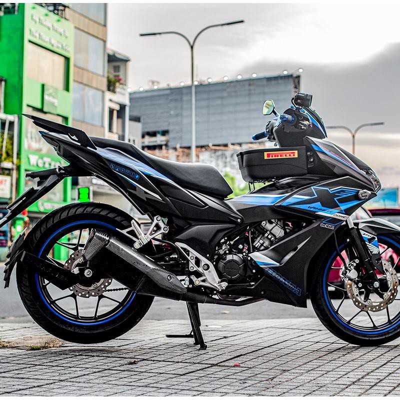 Tem Trùm Winner X Đen Nhám Xanh