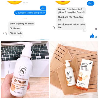 [SAM NATURAL] GEL TAN MỠ BỤNG GỪNG