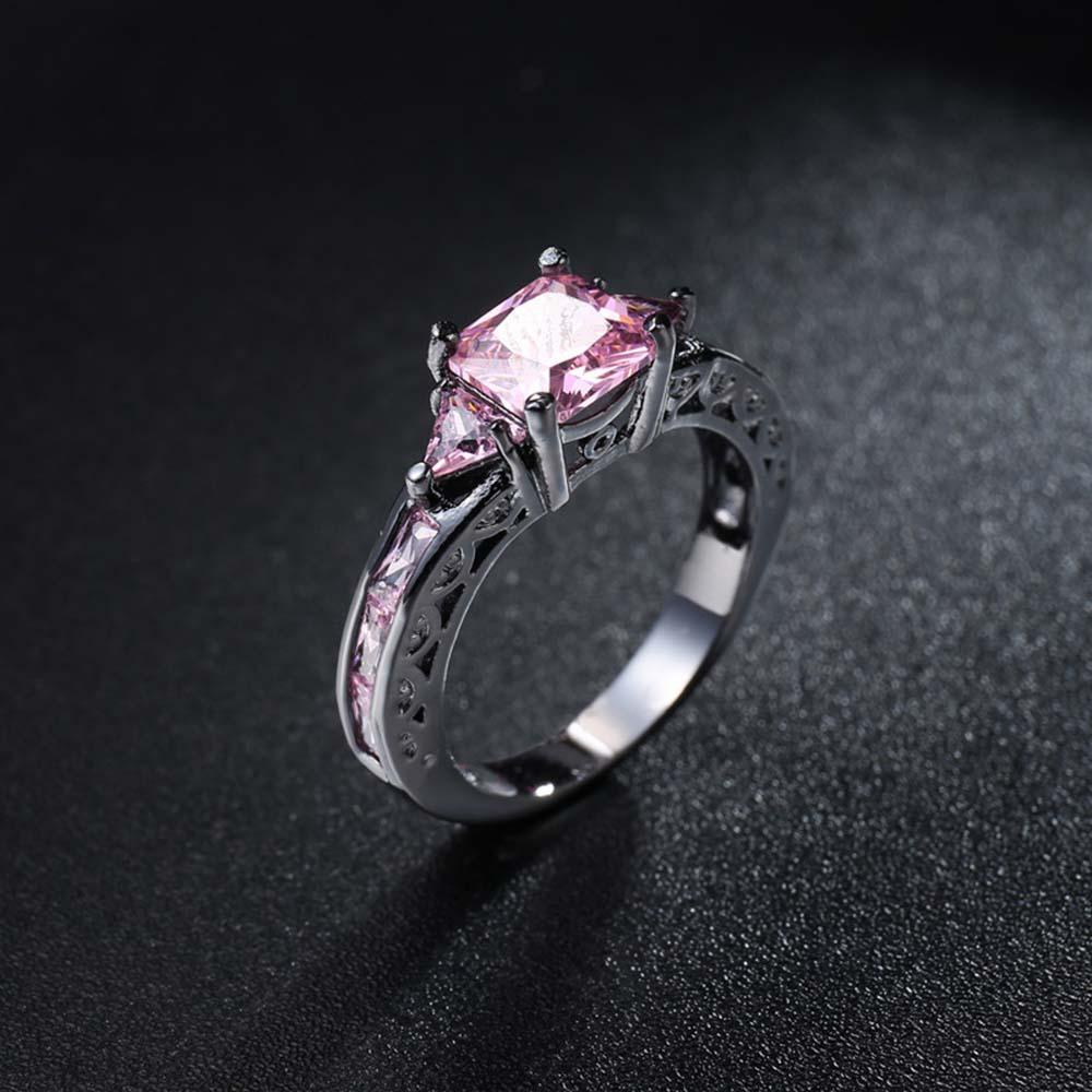 Nhẫn Đính Đá Sapphire Thời Trang Phong Cách Vintage|Nhẫn Đính Đá Đen Thời Trang Cho Nữ|Đầy Đủ / Nhiều Màu