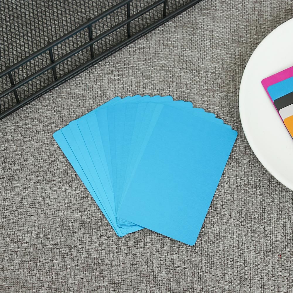 MYRONGOODS Blank Metal Business Card Customizable Portable Fashion New Art Craft