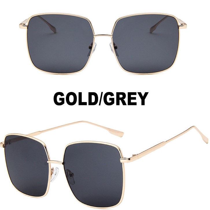 Kính mát vuông bản lớn chống tia UV400 bảo vệ mắt kiểu dáng sang trọng