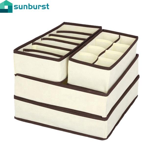 Hộp vải không dệt nhiều ngăn đựng đồ lót/vớ tiện dụng