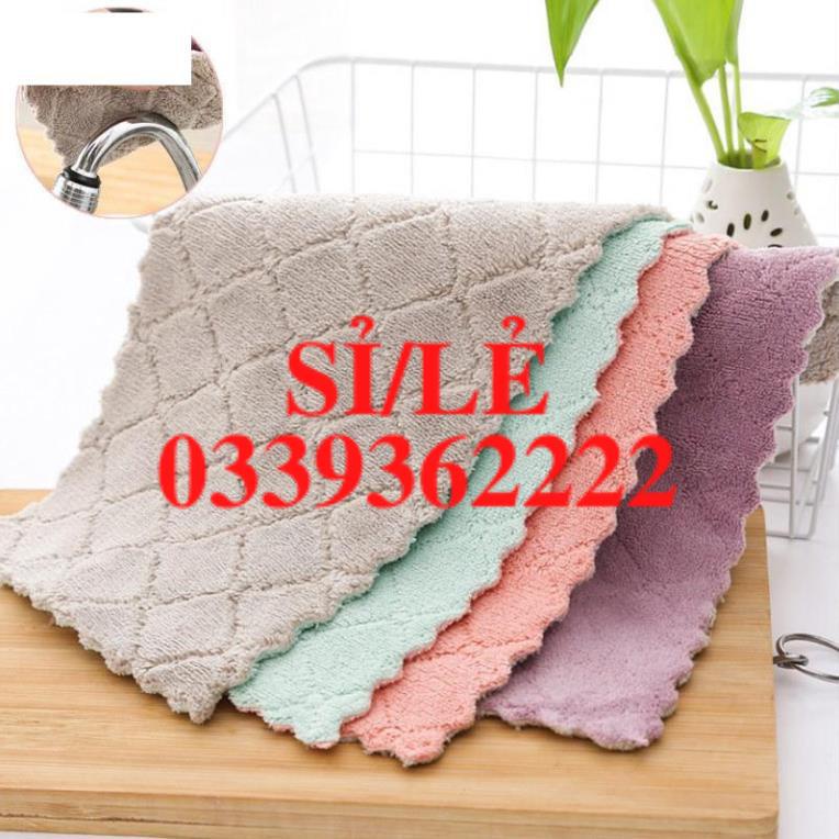 [ HAIANHSHOP ] Khăn Lau 2 Mặt Đa Năng Siêu Thấm Hút - Khăn Lau Tay/ Lau Bàn Ghế Tiện Lợi Duashop &gt;