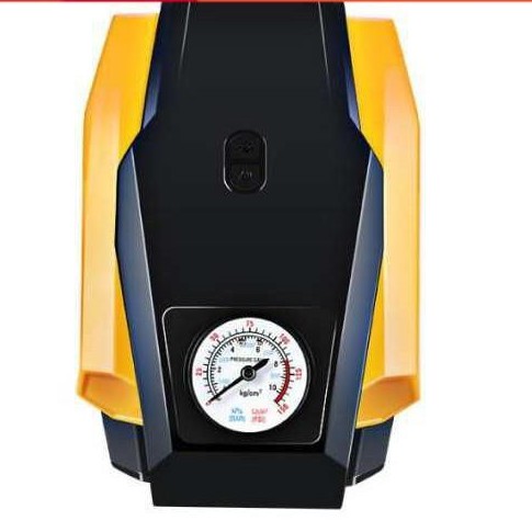 Bơm Ô Tô Khẩn Cấp PORTABLE AIR COMPRESSOR ATJ-1166S Công Suất Cao 150PSI Kèm Đồng Hồ Đo Áp Suất Lốp Và Đèn Led