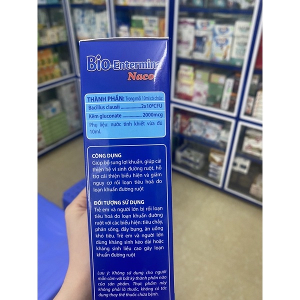 ✅ Men Bio-Entermina Naco hỗ trợ tiêu hoá khoẻ,bổ sung lợi khuẩn, giảm táo bón, rối loạn tiêu hoá