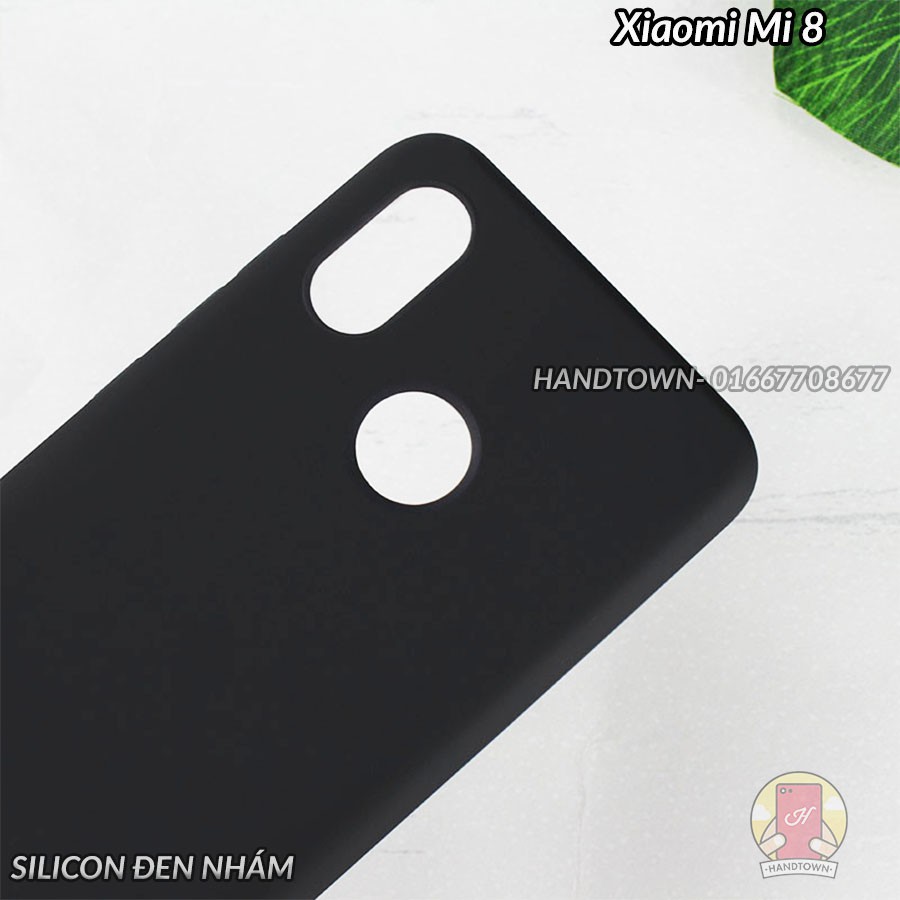 Ốp lưng Xiaomi Mi 8 dẻo đen nhám chồng trầy