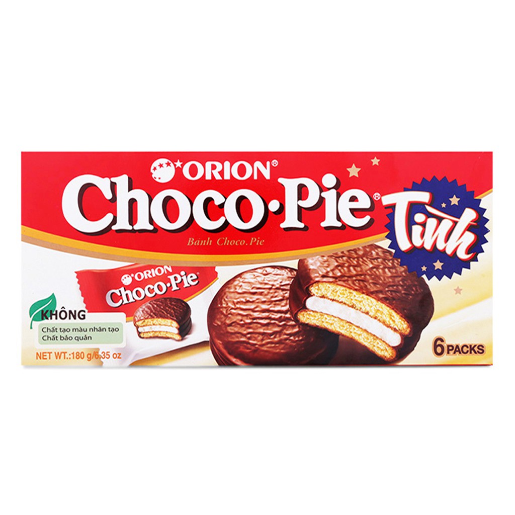 Bánh Chocopie / Chocopie Dark / Chocopie Đào / Chocopie Sữa Chua Orion 12 Cái 396gr