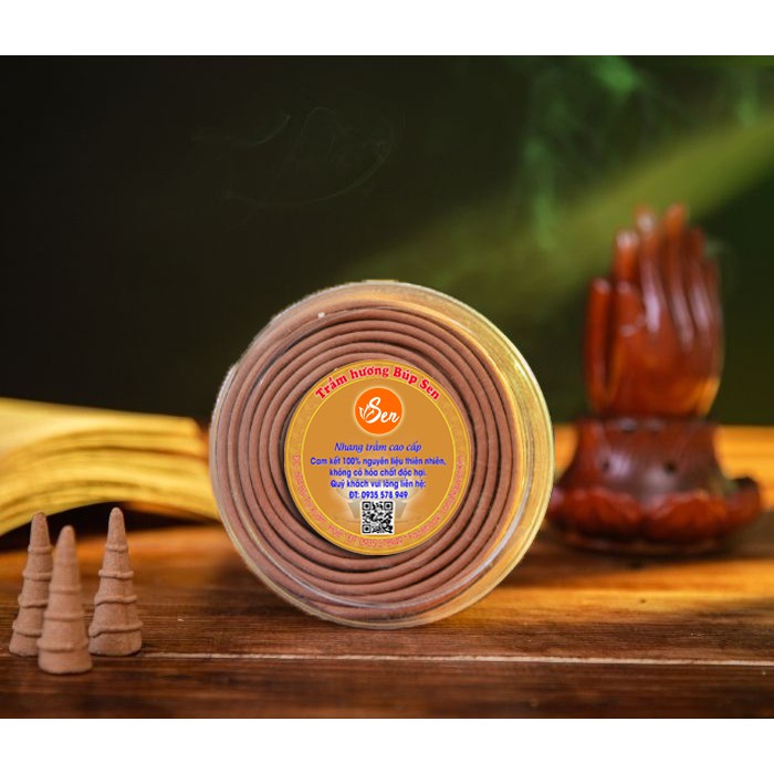 [Trầm Hương Búp Sen] Nhang Khoanh 15h thượng hạng