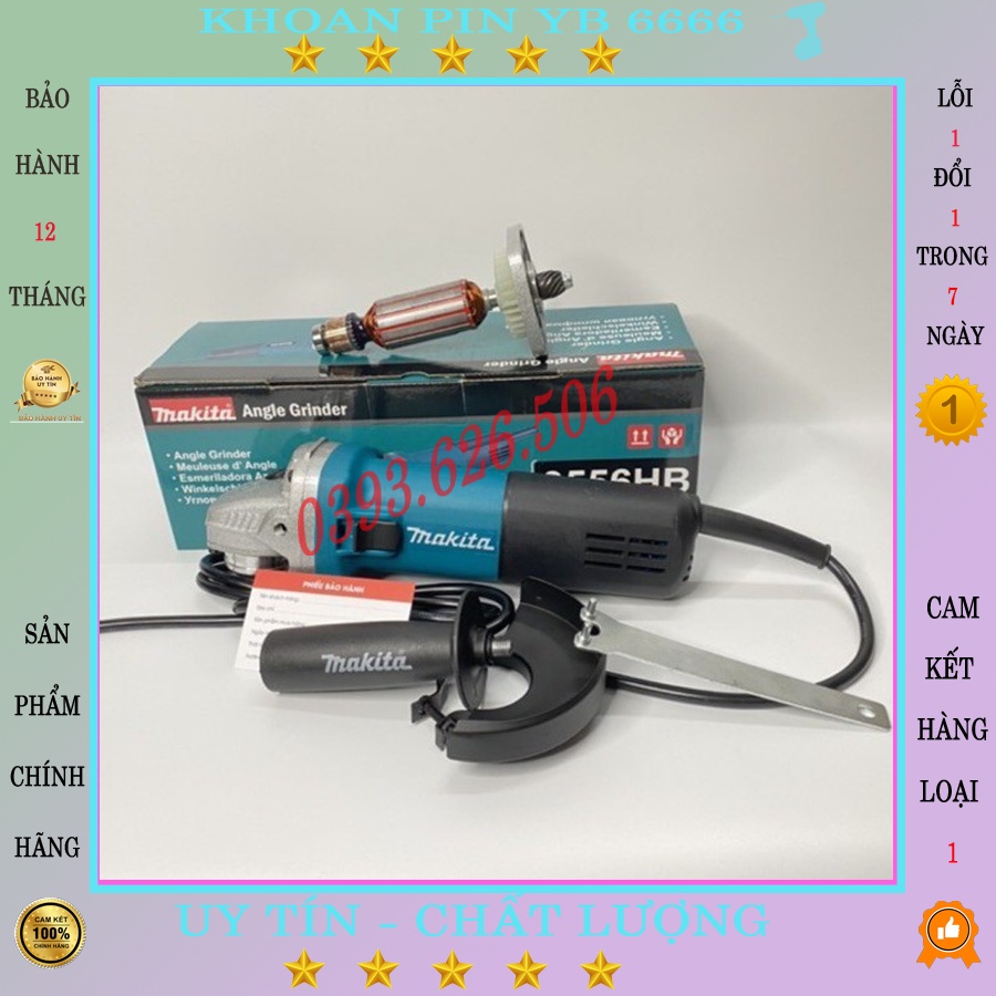 Máy mài, máy cắt cầm tay Makita 9556HB công suất lớn 840W, dùng cho việc cắt góc , cắt thẳng, cắt gỗ, cắt sắt,mài dao
