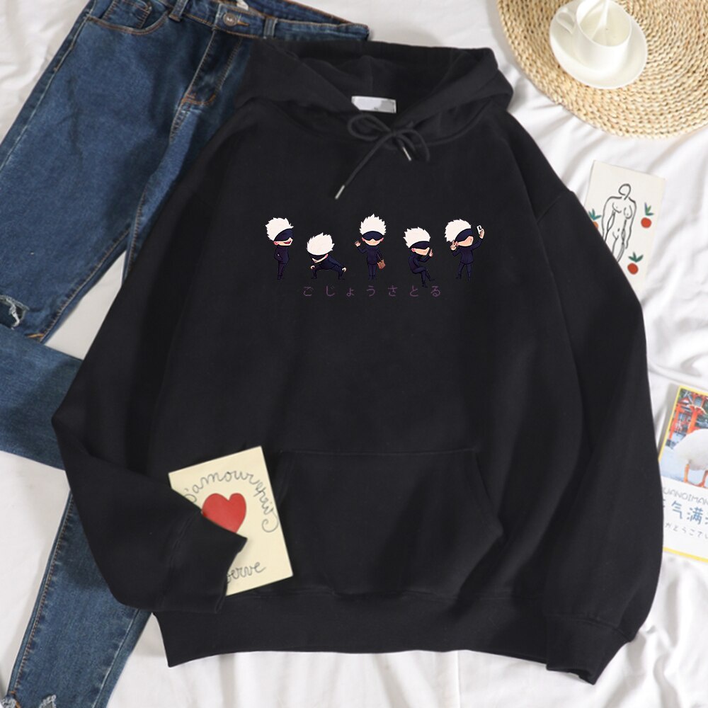 Áo Hoodie Dáng Rộng In Họa Tiết Anime Jujutsu Kaisen Lil Gojo Thời Trang Mùa Thu Cho Nam Và Nữ | BigBuy360 - bigbuy360.vn