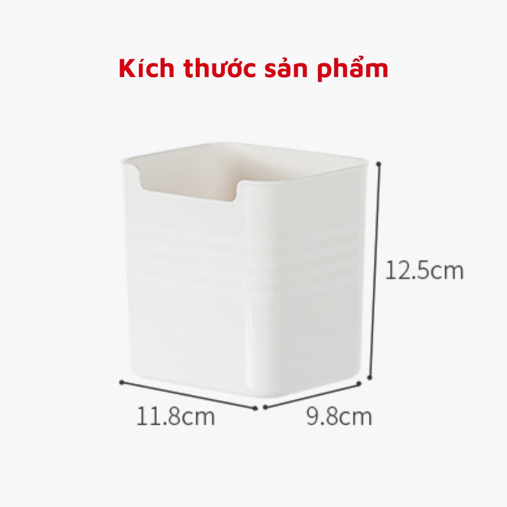 Hộp đựng đồ trang điểm trang sức mỹ phẩm thực phẩm cạnh tủ lạnh đa năng bằng nhựa tiện lợi