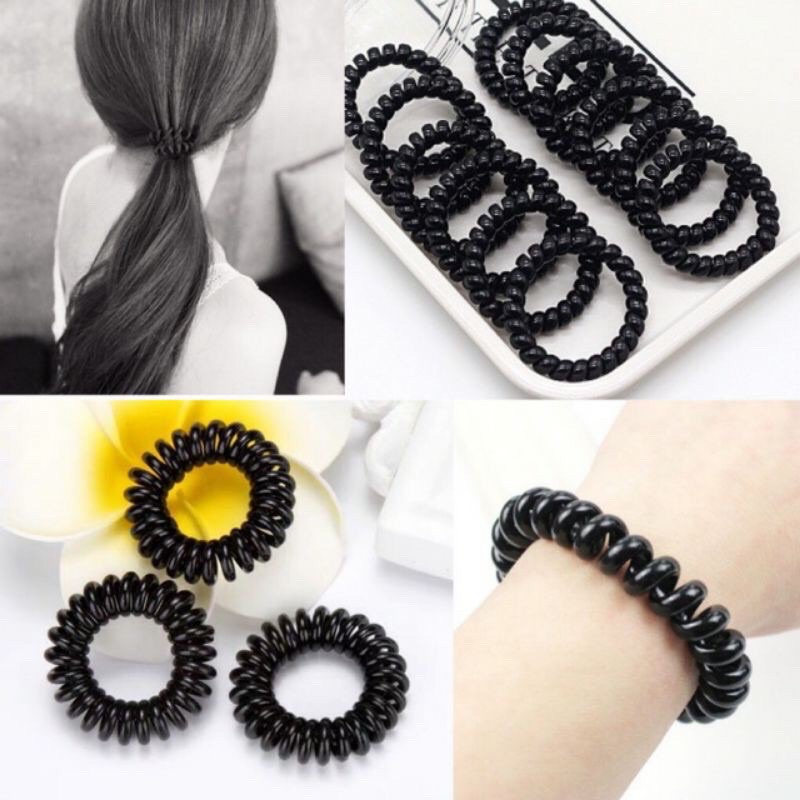 Dây Chun Xoắn Buộc Tóc Size To 5,5 cm Không Đau Tóc