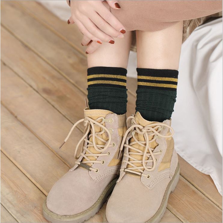 [Combo 4] Tất Nhún Nữ Cao Cổ Vintage Hàn Quốc Siêu Hot TN11 | BigBuy360 - bigbuy360.vn