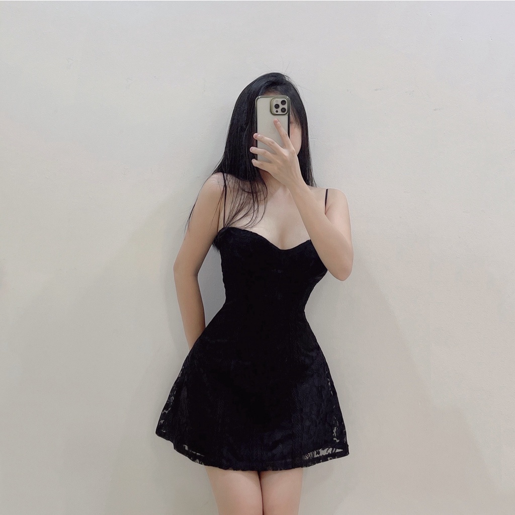 Đầm nữ 2 dây mini kiểu Emilyshop ulzzang