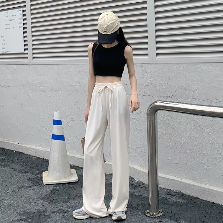 Quần Suông Rộng Len Tăm, Có Size - Tharo Clothing -