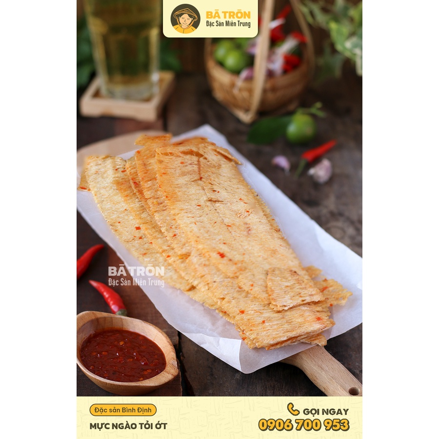 [Hàng Tuyển]_Mực Cán Tẩm Gia Vị_Nguyên Chất