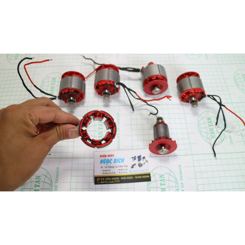 Linh kiện máy khoan pin không chổi than (mạch điều khiển, roto, stato, công tắc)