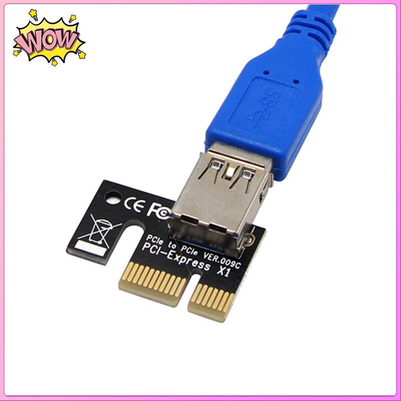 Card Mở Rộng Usb 3.0 Pci-E 1x Sang 16x Cho Lin / Xp / Windows 7 / 8 / 10