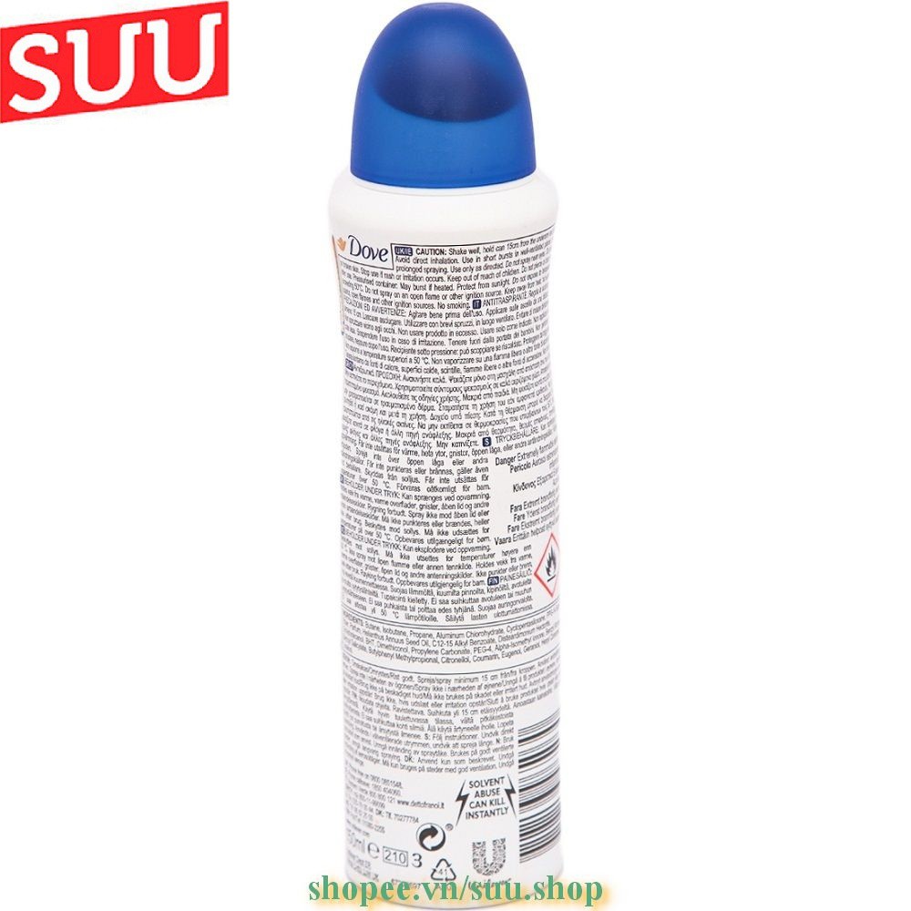 Xịt Khử Mùi Nữ 150Ml Dove Original, suu.shop Cam Kết 100% Chính Hãng. | BigBuy360 - bigbuy360.vn