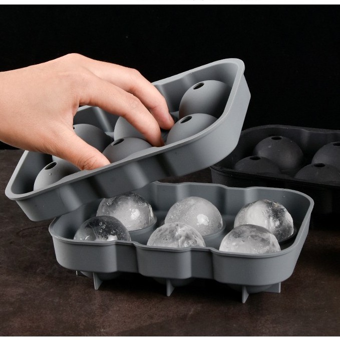 Khay Đá Silicon Viên Lớn – Khuôn Silicon – Dụng Cụ Làm Đá Viên – GBIM003