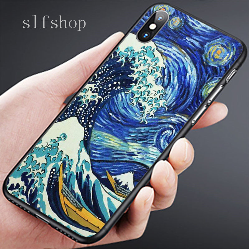 Ốp điện thoại mềm in hình tranh Van gogh cho Google Pixel XL 2 3 3A Lite