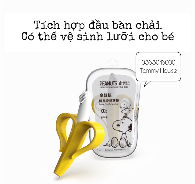 Chuối gặm nưới hãng Peanuts