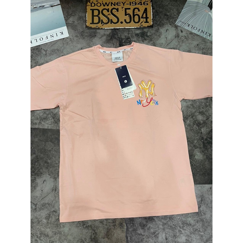 Áo Thun Unisex Chất Cotton 100% Màu Trắng/Đen/Hồng/Xanh Lam/Xanh Mint