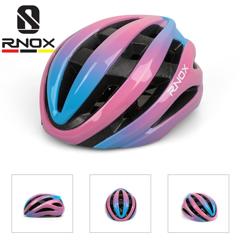 Rnox Di Truyền mới Ultra-Ánh sáng khí động học xe đạp đường đội mũ bảo hiểm ngoài trời cưỡi đầu đội mũ bảo hiểm