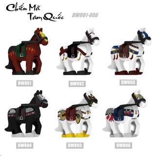 Đồ chơi lắp ráp Minifigures ngựa chiến tam quốc xích thố mã DW001-006