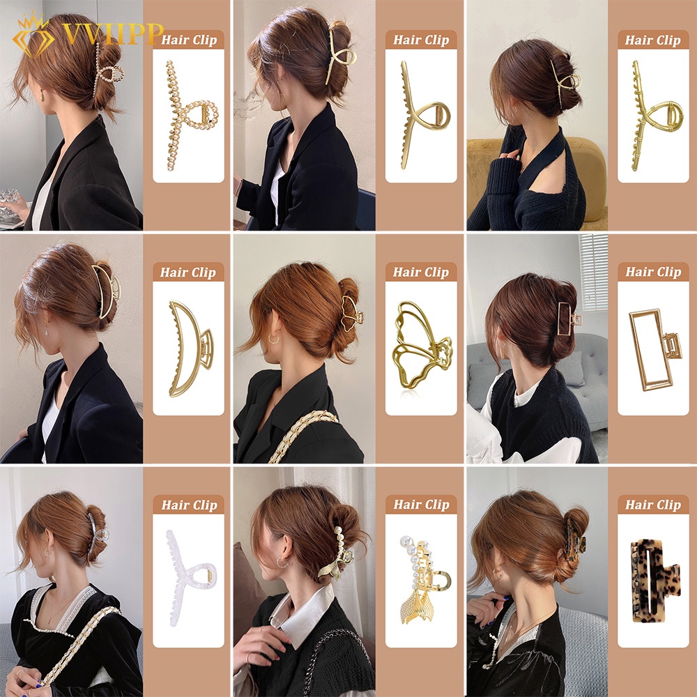 Kẹp Tóc Hình Bướm Đính Ngọc Trai Giả Thời Trang Dành Cho Nữ