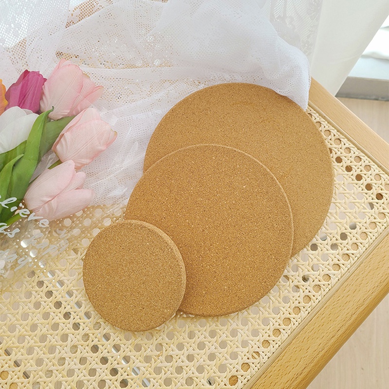 Miếng lót cốc hình tròn đơn giản chống trượt trang trí để bàn