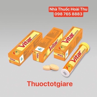 Viên sủi C Vitar - Bổ sung Vitamin, tăng sức đề kháng cho cơ thể ( Hộp 20 viên)