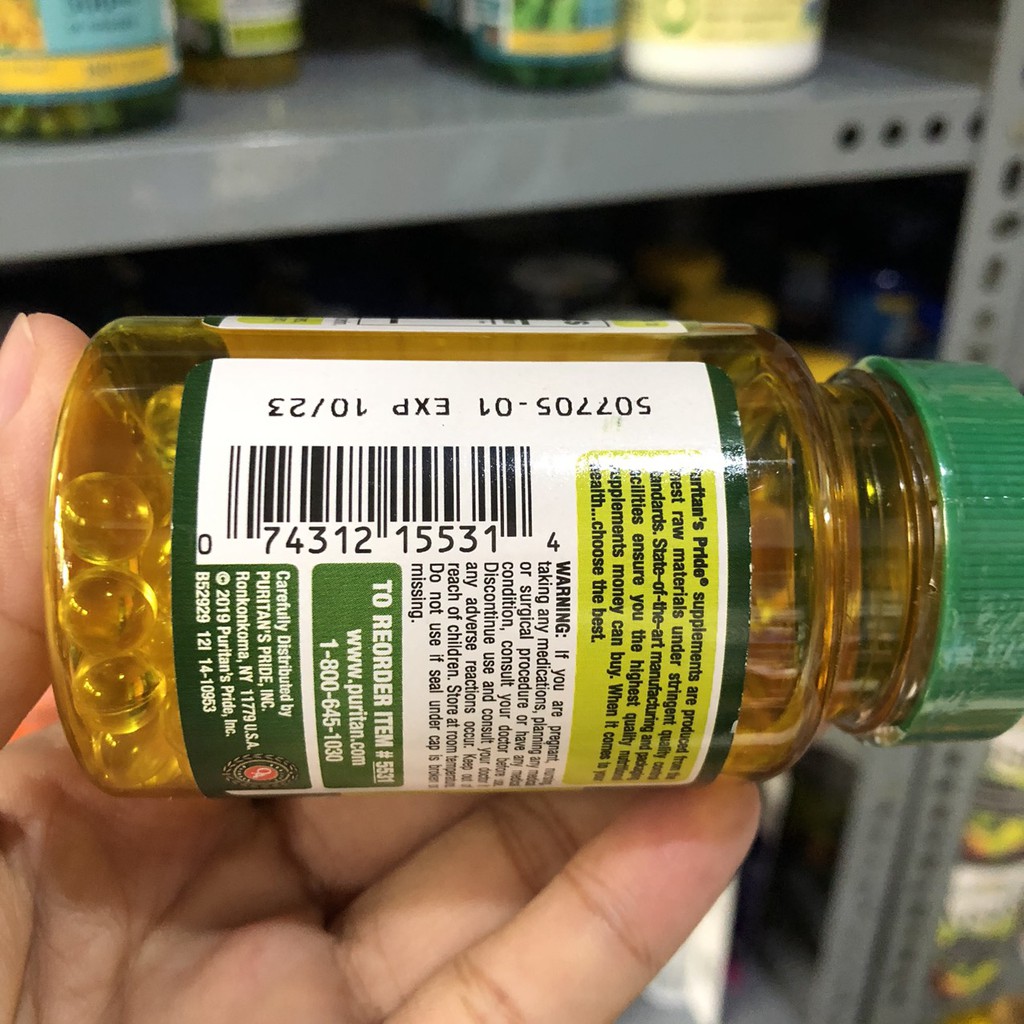 ❤️ [Date 10/2023] Tinh dầu tỏi Puritan 's Pride 100 viên Mỹ 1000mg, tăng sức đề kháng | BigBuy360 - bigbuy360.vn