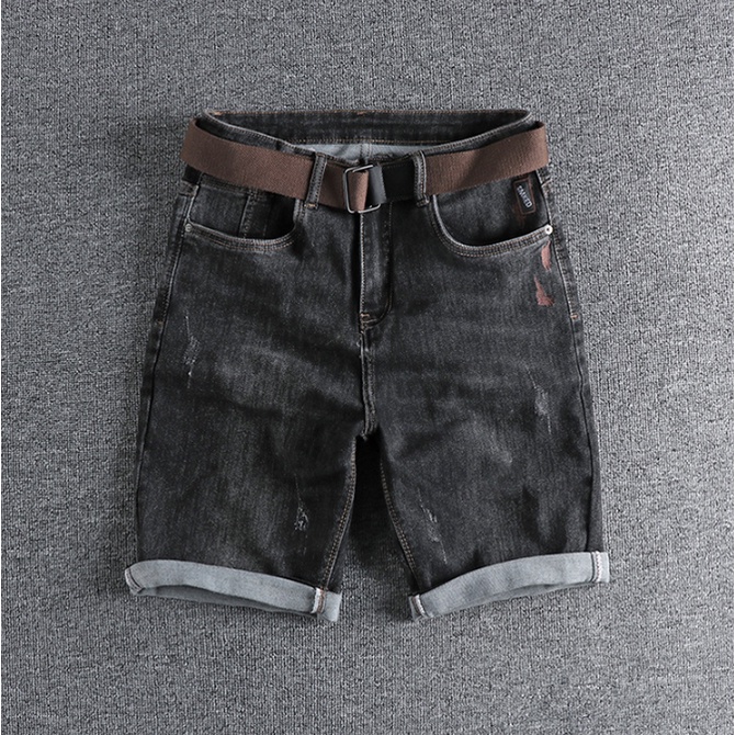 Quần short jean phong cách Retro