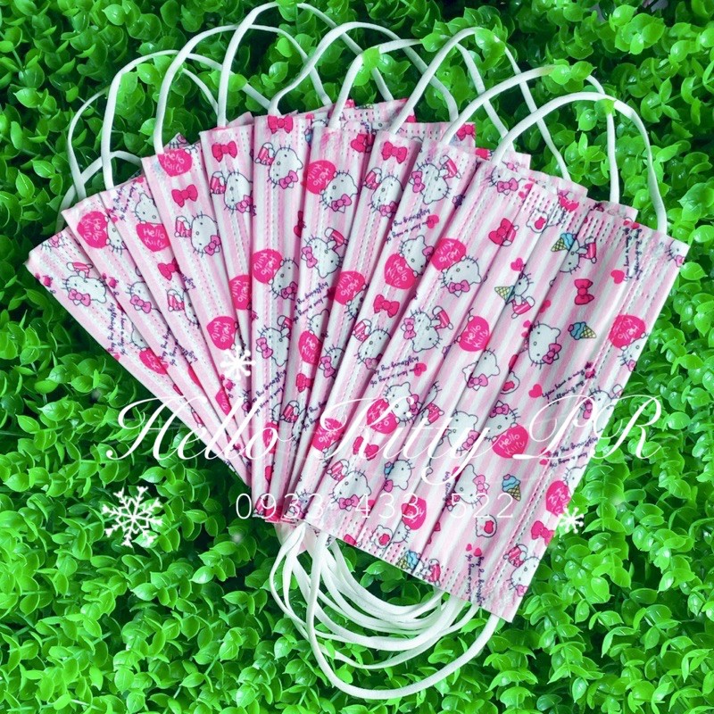 Khẩu trang y tế Hello Kitty - Doremon