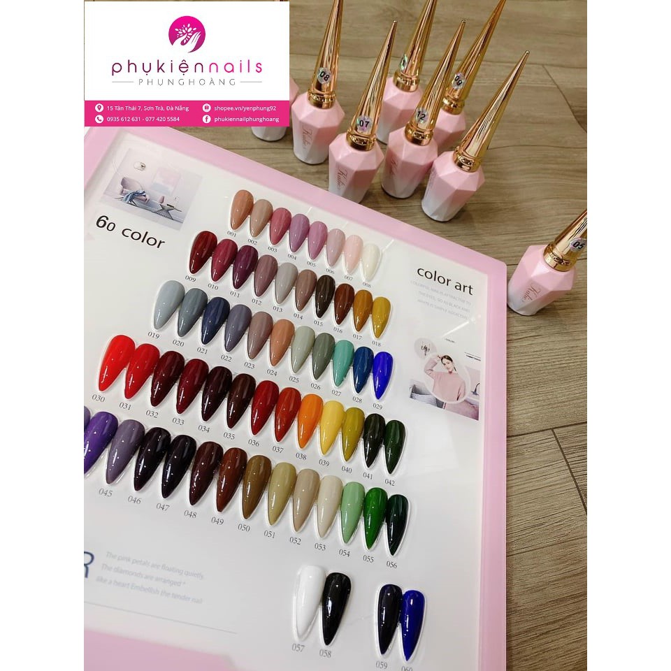 Sét Sơn Gel Kalie 60 màu siêu đẹp - HÀNG CHÍNH HÃNG
