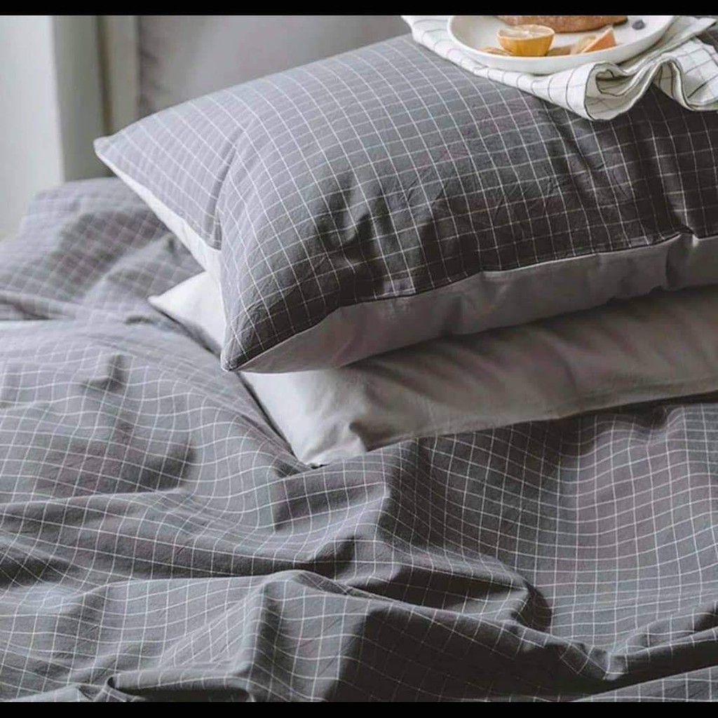 Bộ Chăn Ga Gối COTTON ĐŨI Kẻ Caro (nhiều mẫu) 4 món họa tiết Hàn Quốc | BigBuy360 - bigbuy360.vn