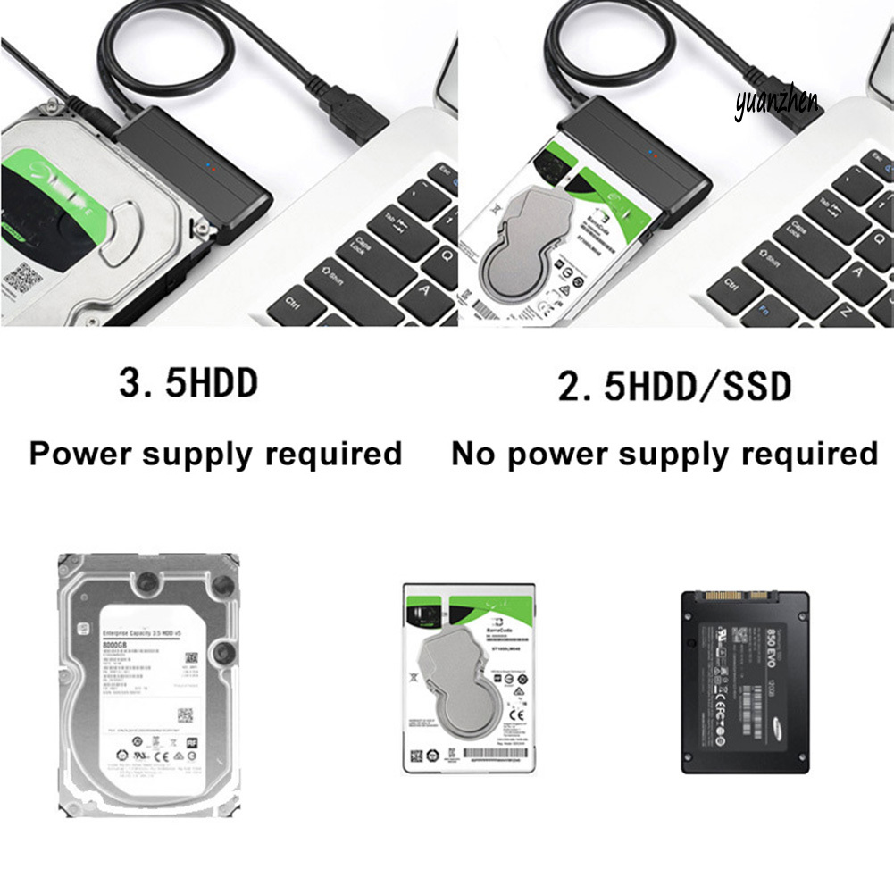 Dây Cáp Chuyển Đổi Đầu Usb 3.0 Sang 2.5 / 3.5inch Sata Ssd Cho Máy Tính | BigBuy360 - bigbuy360.vn