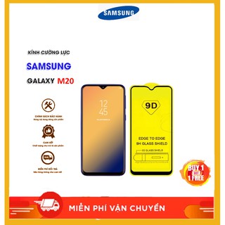 Kính cường lực 9D Dành Cho SS Galaxy M20 Full màn hình Full Keo Tặng keo chống hở mép
