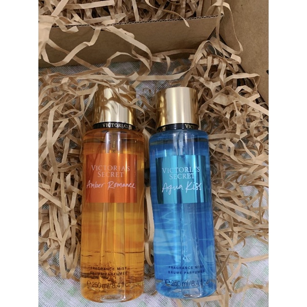 Xịt thơm body mist Aqua Kiss, Amber Romance 250ml | Thế Giới Skin Care