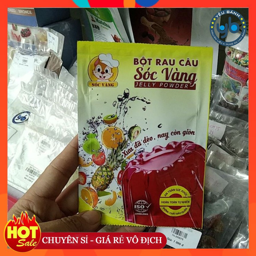 [RẺ VÔ ĐỊCH] Bột rau câu dẻo giòn sóc vàng