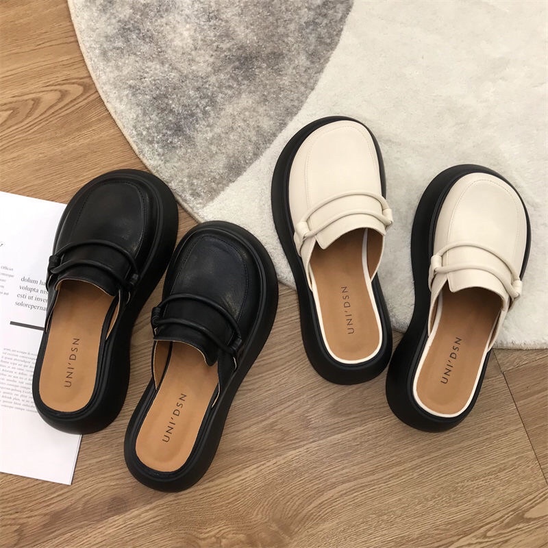 FREESHIP- Giầy sục nữ mũi tròn thời trang vintage