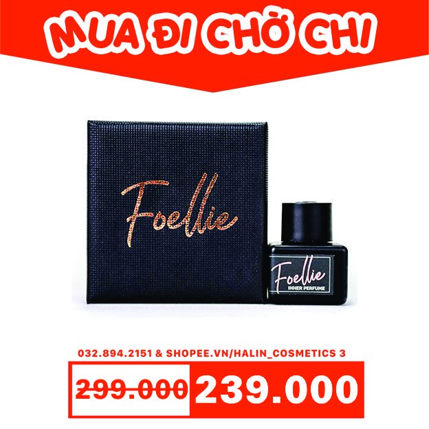 nước hoa vùng kínFREESHIPnước hoa vùng kín Foellie có che tên đen HALINLOL2214