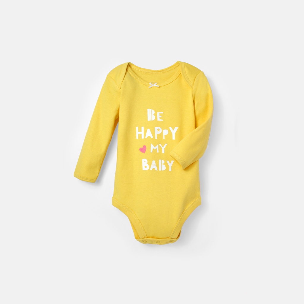 Bộ Bodysuit dài tay cho bé BAA BABY in họa tiết cho bé gái - GN-BD01D