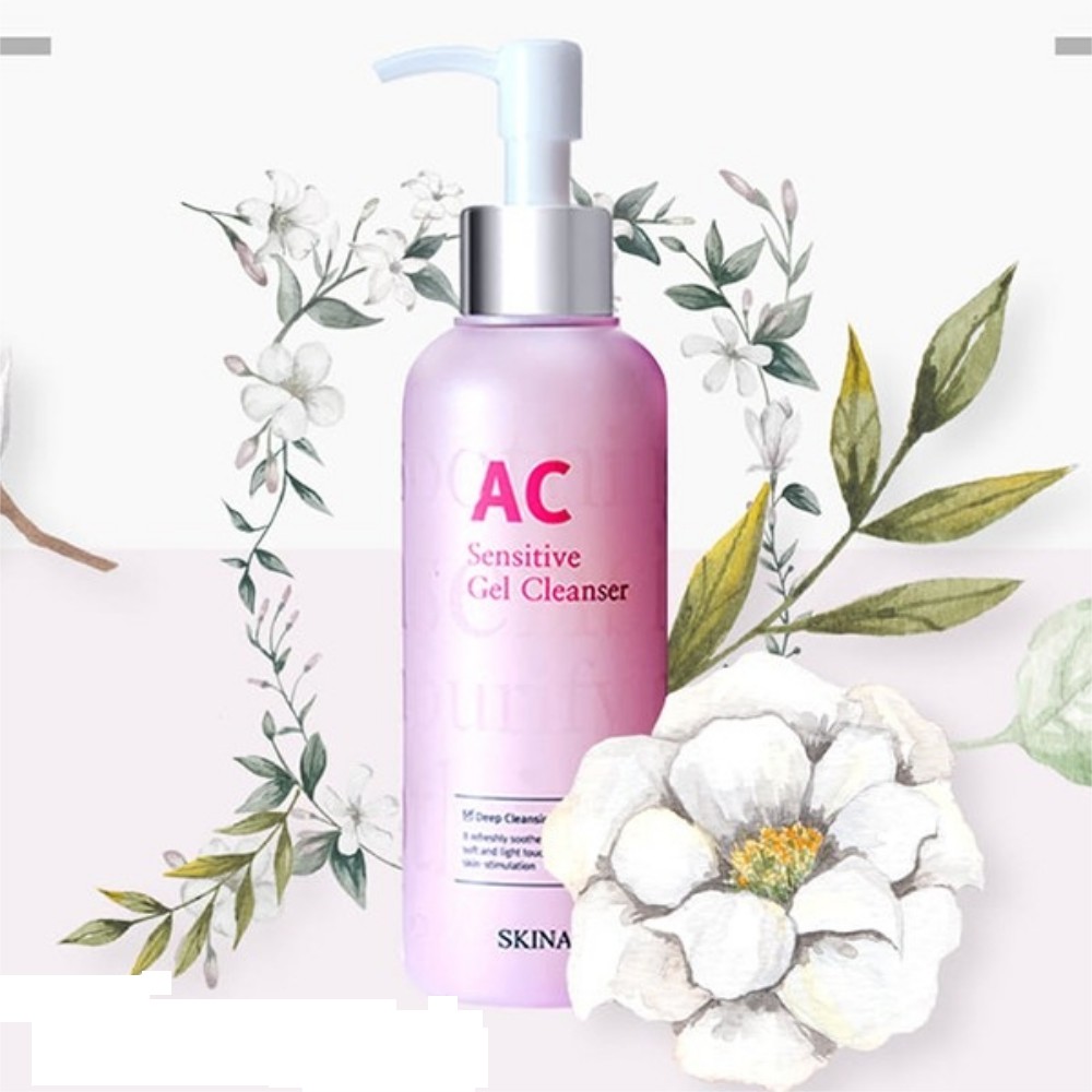 Sữa rửa mặt PH cân bằng cao cấp 4 in 1 AC Sensitive Gel Gleanser Skinaz