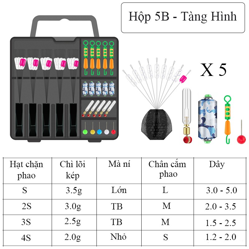 Hộp Phụ Kiện Câu Cá làm dây trục chuyên dụng câu đài cao cấp HPK-11