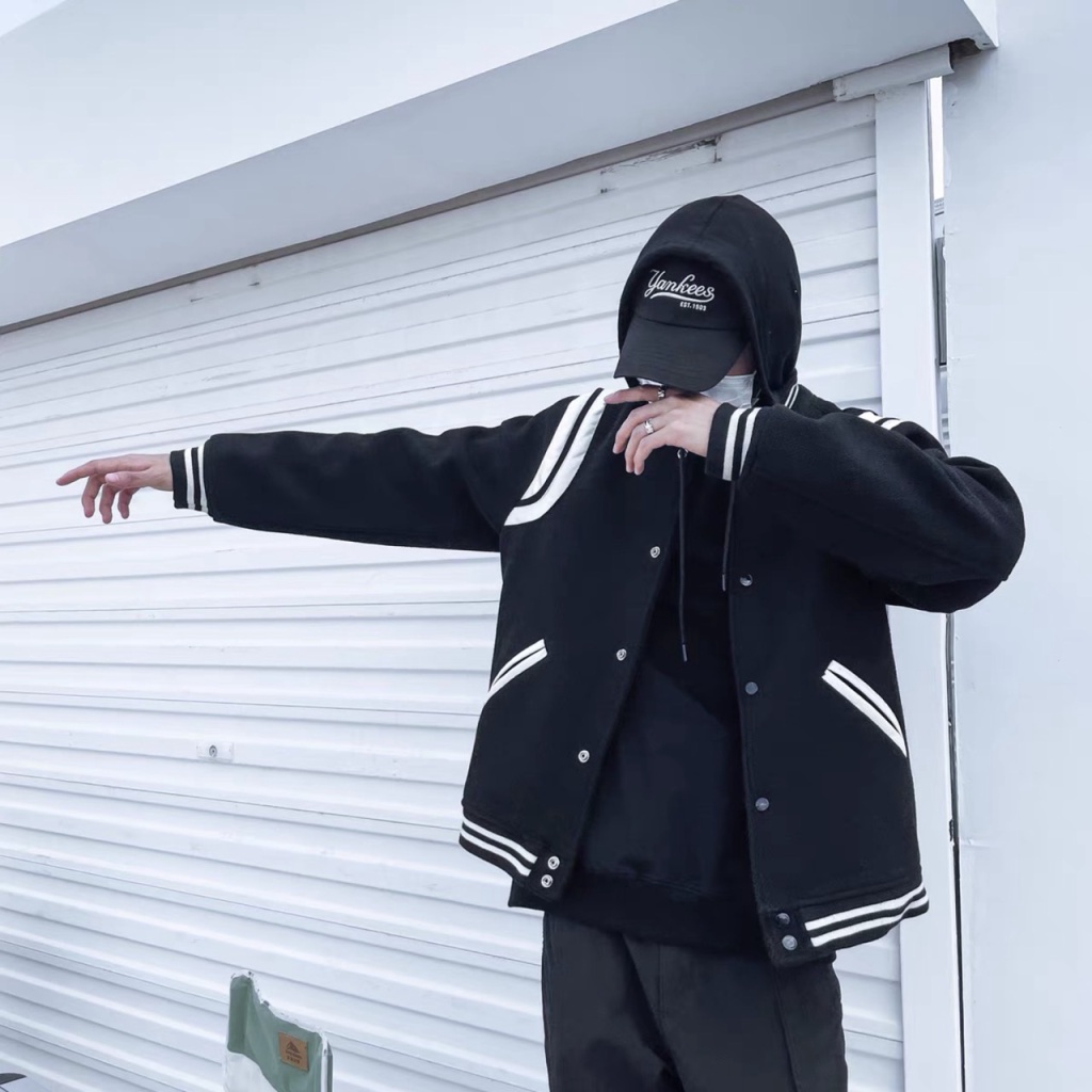 Áo Khoác Bomber Nam Nữ  Phối Viền Thời Trang Siêu Chất Hot Trend Đẳng Cấp Thời Trang Hàn HHP