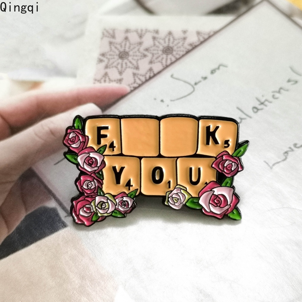 Ghim cài áo Miss Zoe hình hoa hồng/ bàn phím hoạt hình dễ thương